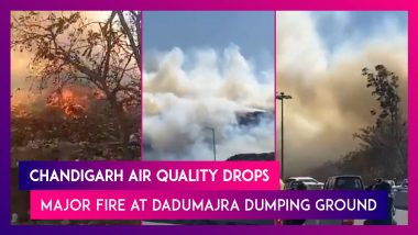 Chandigarh Air Quality Drops, Leaves Many Breathless After Major Fire At Dadumajra Dumping Ground