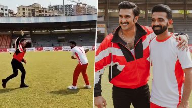 Ajinkya Rahane Assures Ranveer Singh of Featuring Him As Bowler In the Cricketer's Team Of 11 (Watch Video)