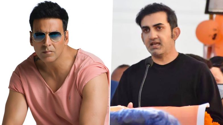 Akshay Kumar Donates Rs 1 Crore to the Gautam Gambhir Foundation; Delhi MP Thanks the Superstar for Helping the Needy