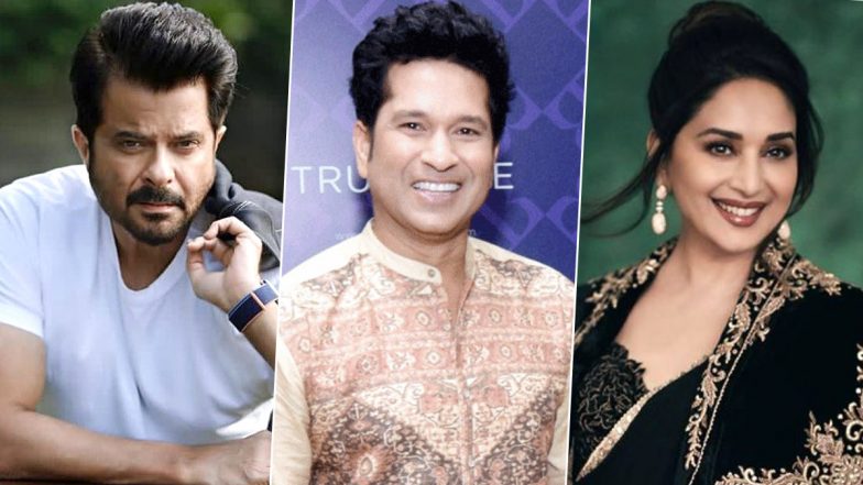 Sachin Tendulkar Birthday: Anil Kapoor, Madhuri Dixit and Other Celebs Extend Their Wishes to the God of Cricket!