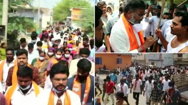 Bellary Municipal Corporation Elections 2021: Karnataka State Minister B Sriramulu Campaigns Amid COVID-19 Surge