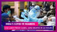 India&rsquo;s COVID-19 Numbers: 3.52 Lakh Fresh Cases, 2,812 Deaths In New Daily High For The Country