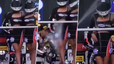 Kent Superbike Champion Shane Byrne Who Aimed Champagne Bottle Spray up a Podium Model's Skirt in 2013 Apologises After His 'Sexual Assualt' Video Infuriates Netizens