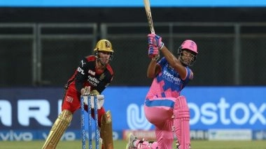 Sports News | IPL 2021: Dube, Tewatia Steer Rajasthan to 177/9 Against RCB