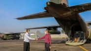 World News | Singapore Minister Flags off Two C-130s with 256 Oxygen Cylinders for India