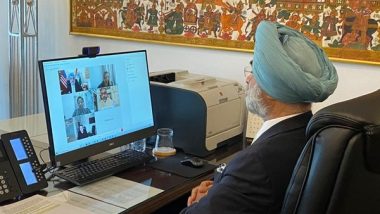 Indian Envoy to US Taranjit Singh Sandhu Holds Discussions With Pfizer CEO Albert Bouria on COVID-19 Relief Efforts