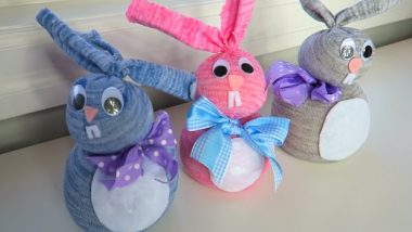 Easter Sunday 2021 Special: How to Make Easter Bunny? Watch DIY Video to Craft Cute Bunnies