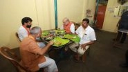 Tamil Nadu Assembly Elections 2021: Amit Shah Enjoyed Dinner at Roadside &lsquo;Dhaba&rsquo; on Trichy Road After Rally and Roadshow