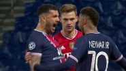Neymar Jr Annoys Joshua Kimmich With his Celebrations After PSG Advances to Semi-Finals of UCL 2021, Brazilian Says &lsquo;I Didn't Even Celebrate to Mess With Him&rsquo; (Watch Video)