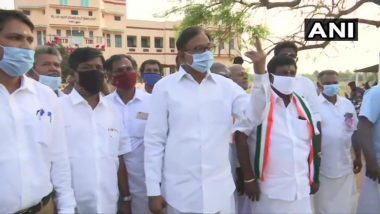 Tamil Nadu Assembly Elections 2021: Senior Congress Leader P Chidambaram Casts His Vote, Says Our Secular Progressive Alliance is All Set for a Landslide Victory