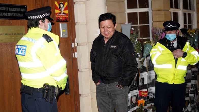 Myanmar Ambassador Says He's Locked Out of London Embassy in 'Coup'