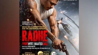 Entertainment News | Salman Khan's 'Radhe' Confirmed for Multiple Platforms Release on Eid, Trailer to Unveil Tomorrow