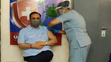 India News | Gujarat CM Vijay Rupani Gets First Dose of COVID-19 Vaccine