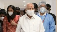 BS Yediyurappa Health Update: Karnataka CM Discharged From Manipal Hospital After Recovering from COVID-19