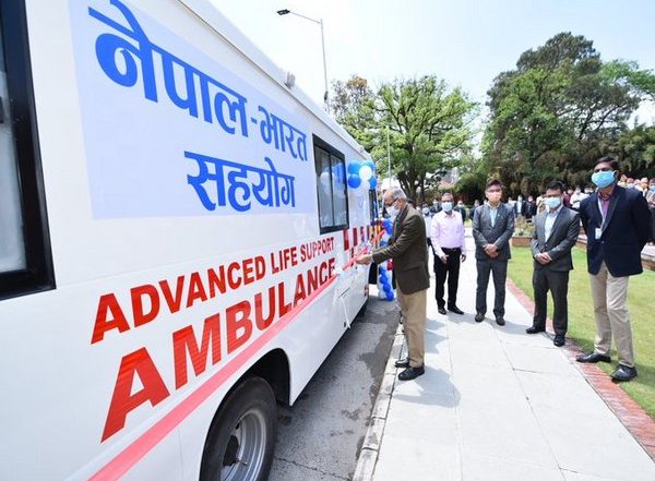 World News | India Gifts 39 Ambulances, 6 School Buses to Nepal
