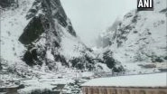 India News | Uttarakhand: Badrinath Dham Covered in Blanket of Snow