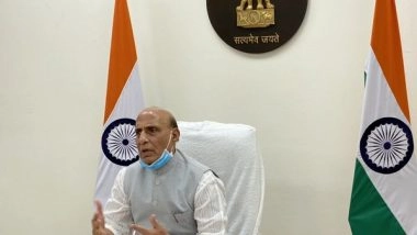 India News | Rajnath Singh Reviews Defence Ministry's Efforts to Deal with COVID-19 Crisis