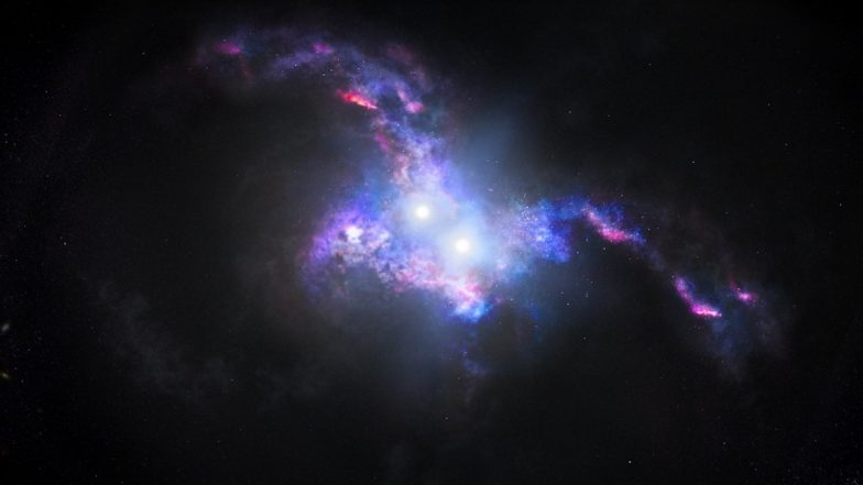Astronomers Spot Double Quasars in Merging Galaxies