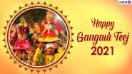 Happy Gangaur Teej 2021 Wishes And Greetings: WhatsApp Messages, Quotes, HD Images And Wallpapers to Share on The Occasion of Gauri Puja