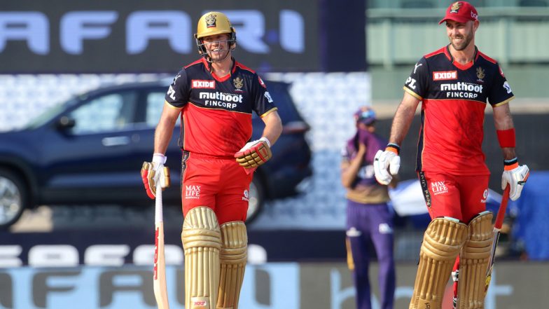 RCB vs KKR IPL 2021 Stat Highlights: Glenn Maxwell, AB de Villiers Shine As Royal Challengers Bangalore Beat Kolkata Knight Riders By 38 Runs