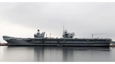 World News | 'Indo-Pacific Tilt': UK's Queen Elizabeth Aircraft Carrier Will Sail to India on Maiden Deployment