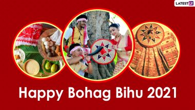 Bohag Bihu 2021 HD Images, Wallpapers & Wishes: Send WhatsApp Stickers, Happy Rongali Bihu Messages, Telegram Greetings & Signal Photos to Celebrate Assamese New Year