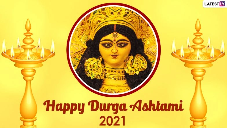 Happy Durga Ashtami 2021! Netizens Share Wishes, Greetings, WhatsApp Stickers, Telegram Photos, Maa Durga HD Images & Messages During Chaitra Navratri