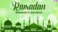 Ramzan Mubarak 2021 Wishes in Advance: Happy Ramadan HD Images, WhatsApp Stickers, Facebook Messages, Ramadan Kareem Telegram Pics & GIFs to Start the Holy Month