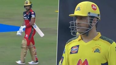 ‘Ab Hindi Me Nahi Bol Sakta Hun’: MS Dhoni’s Hilarious Remarks During CSK vs RCB Clash in IPL 2021 Go Viral (Watch Video)