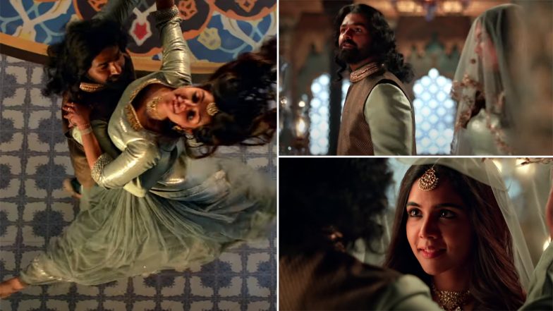 Marakkar Arabikadalinte Simham Song Kannil Ente Teaser: Pranav Mohanlal, Kalyani Priyadarshan's Track Feels Like It Belongs to a Sanjay Leela Bhansali Movie (Watch Video)