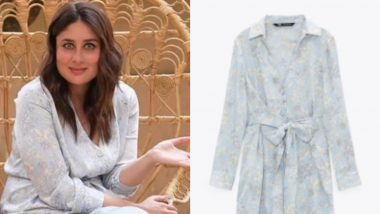 Kareena Kapoor Khan Looks Elegant on Star Vs Food As She Stuns in an Icy Blue Shirt Dress Worth Rs 4500!