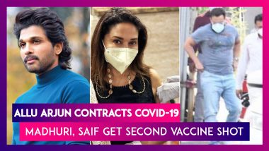 Allu Arjun Contracts Covid-19; Madhuri Dixit, Saif Ali Khan Get Second Coronavirus Vaccine Shot