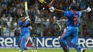 MS Dhoni&rsquo;s Winning Six in India vs Sri Lanka in 2011 Cricket World Cup Final Artistically Recreated by ICC, Watch Video