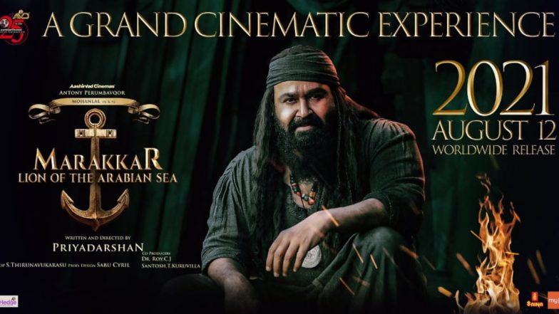 Mohanlal's Marakkar Arabikadalinte Simham Will Release On August 12, To Clash With Allu Arjun's Pushpa