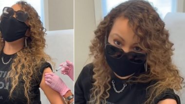 Mariah Carey Hits High Note While Getting First Dose of COVID-19 Vaccine (Watch Video)