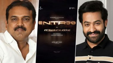 NTR30: Jr NTR to Collaborate With His Janatha Garage Director Koratala Siva Again; Films Heads for April 29, 2022 Release