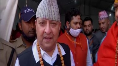 Kumbh Mela 2021: Nepal King Gyanendra Veer Vikram Singh Reaches Haridwar to Participate in Maha Kumbh