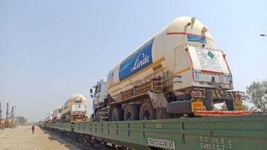 Oxygen Express: 10 Containers Carrying 150 Tonnes of Oxygen Supplied in Past 24 Hours