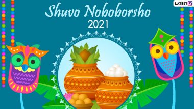 Pohela Boishakh 2021 Wishes and Bengali New Year HD Images: WhatsApp Stickers, HNY Telegram Greetings, Facebook Messages, Signal Photos and GIFs to Share on Bangla Noboborsho