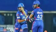 SRH vs DC IPL 2021 Stat Highlights: Prithvi Shaw, Axar Patel Shine As Delhi Capitals Beat Sunrisers Hyderabad in Super Over
