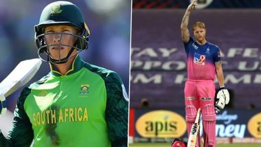 IPL 2021: Rassie van der Dussen Likely to Join Rajasthan Royals as Ben Stokes’ Replacements