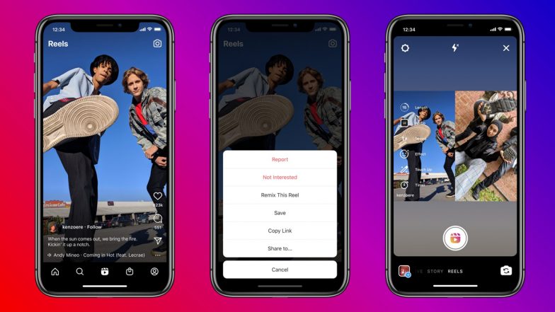 Instagram Remix Feature in Reels Very Similar Duets on TikTok Launched and Netizens Are Thrilled! Here's How To Use Reels Remix (Watch Videos)