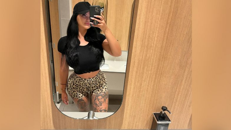 Ex-OnlyFans Queen Renee Gracie Looks Smokin' Hot in Animal Print Booty Shorts and Crop Top!