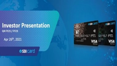 Business News | SBI Card PAT Grows 110 Pc to Rs 175 Crore in Q4
