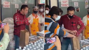 Salman Khan Turns Messiah for Frontline Workers, Sends Them Food Kits Amid the COVID-19 Crisis (Watch Video)