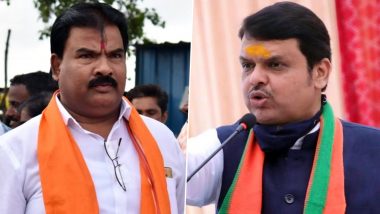 Shiv Sena MLA Sanjay Gaikwad Abuses Devendra Fadnavis, Says Will Put Coronavirus in BJP Leader's Mouth (Watch Video)