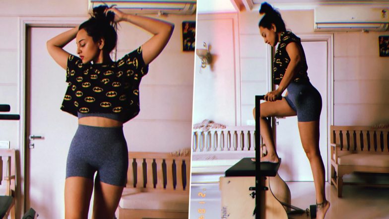 Sonakshi Sinha's Beautiful Body Transformation Is Garnering Heart Reacts All Over Social Media! Take a Look at Her 'Workout From Home' Body