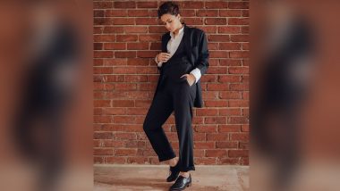 Taapsee Pannu Dons A Classic Black Three-Piece Suit, Says ‘Who Wears Pants in the House’ (View Pic)