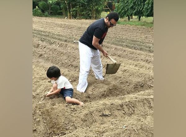 Entertainment News | Kareena Kapoor Shares Picture of Her 'favourite Boys' Planting Trees on World Earth Day