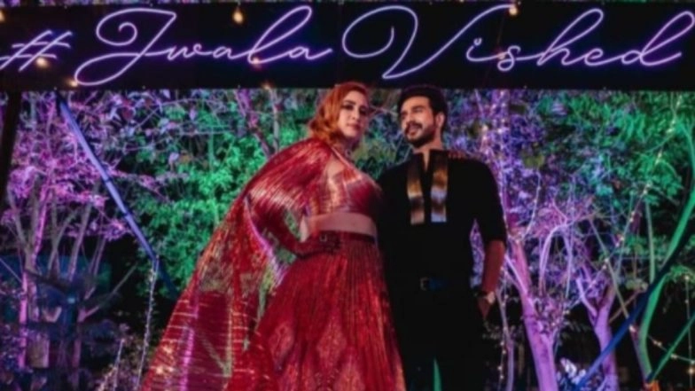 Newlyweds Vishnu Vishal and Jwala Gutta Look Every Bit Fashionable at Their Reception (View Pic)